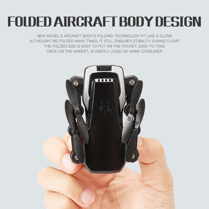 LF606 Wifi FPV Foldable RC Drone with 5.0MP 4K HD Camera Altitude Hold 3D Flips Headless Mode 360 Rotating RC Helicopter Aircraft Airplane