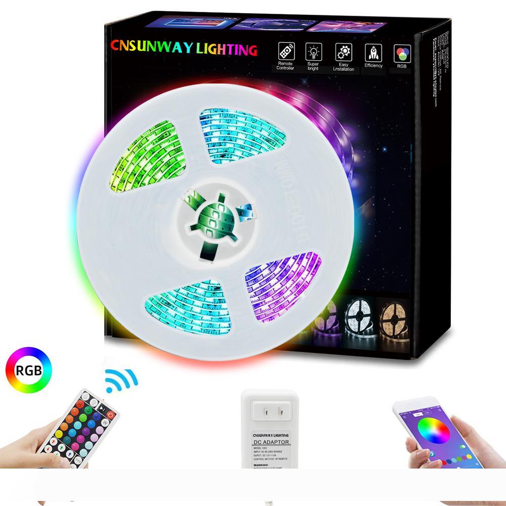 DIY 5050 RGB LED Strip DC 12V USB LED Light Strips Flexible Tape 5M 10M add RF Remote with Bluetooth For TV Background
DIY 5050 RGB LED Strip DC 12V USB LED Light Strips Flexible Tape 5M 10M add RF Remote with Bluetooth For TV Background