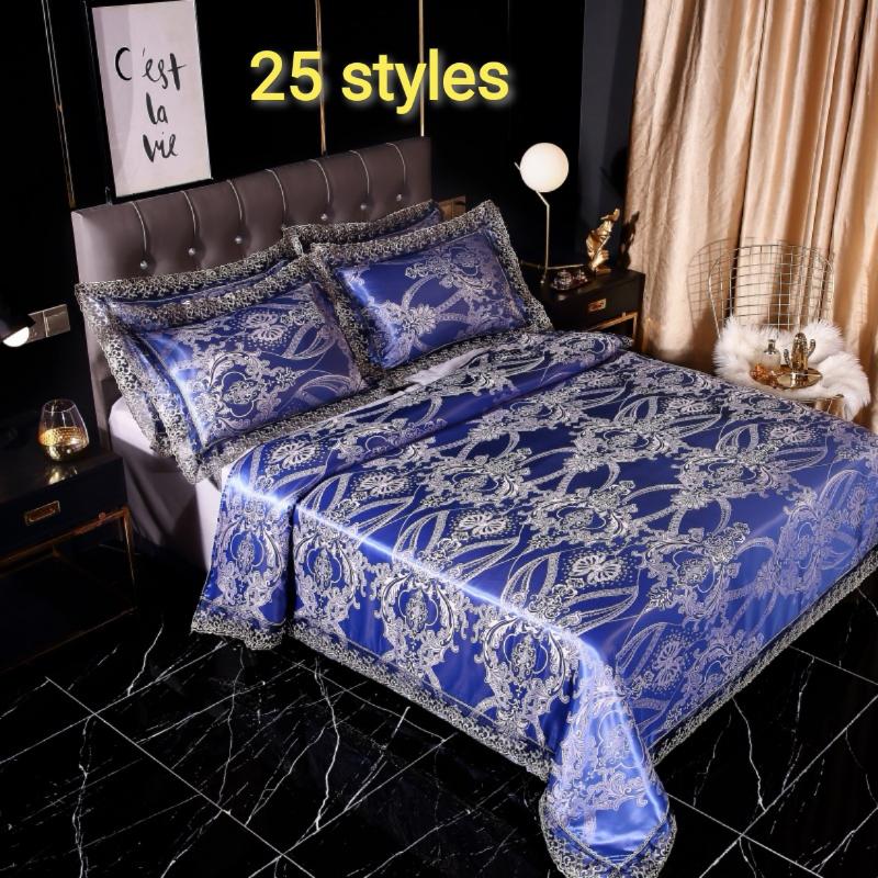 2020 Luxury 2 or 3pcs Bedding Set Satin Jacquard Duvet Cover Sets 1 Quilt Cover + 1/2 Pillowcases Full Queen King, 17
2020 Luxury 2 or 3pcs Bedding Set Satin Jacquard Duvet Cover Sets 1 Quilt Cover + 1/2 Pillowcases Full Queen King, 17