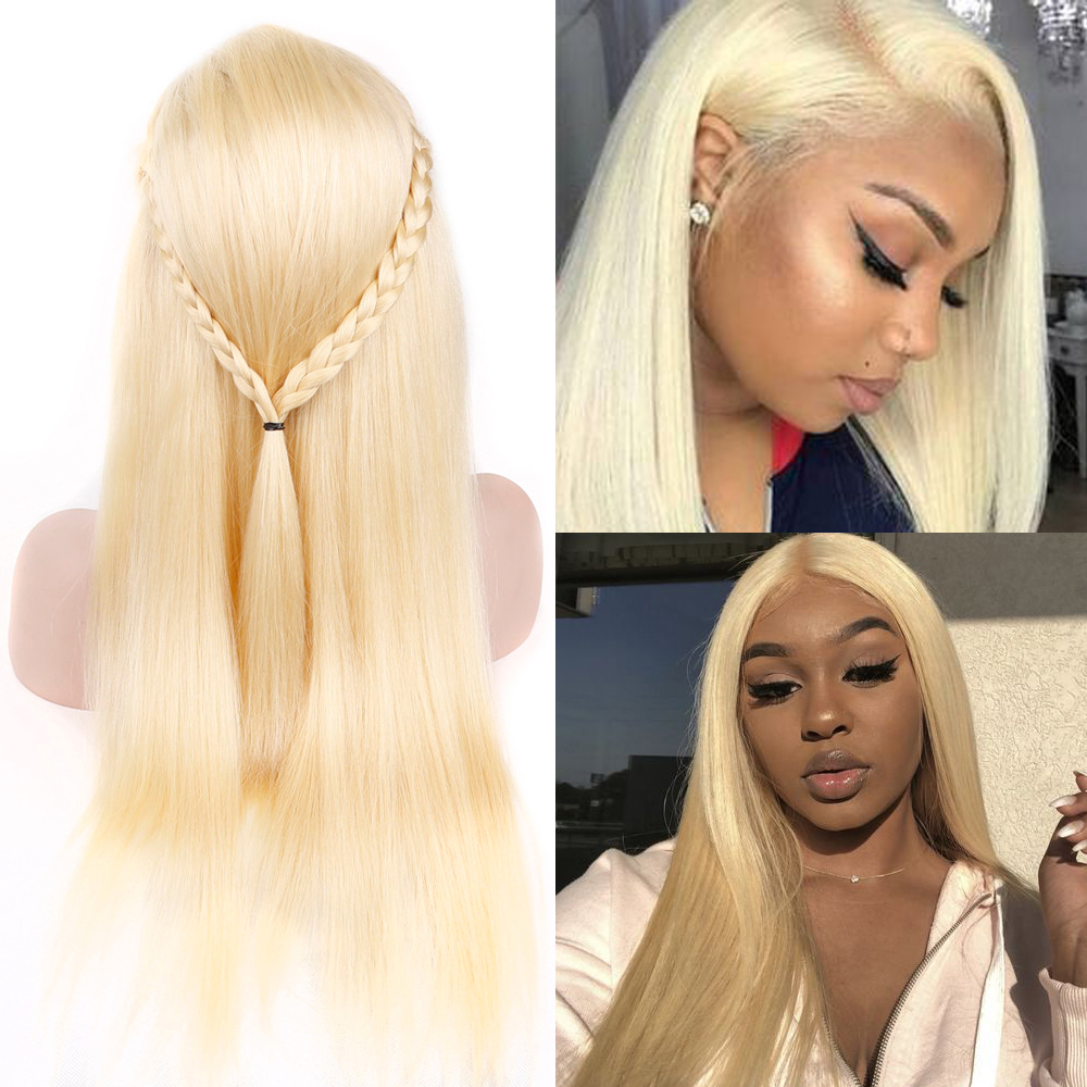 360 Lace Frontal Wig Peruvian Straight Blonde Lace front Human Hair Wigs For Black Pre-Plucked With Baby Hair 150% Remy Wig
360 Lace Frontal Wig Peruvian Straight Blonde Lace front Human Hair Wigs For Black Pre-Plucked With Baby Hair 150% Remy Wig