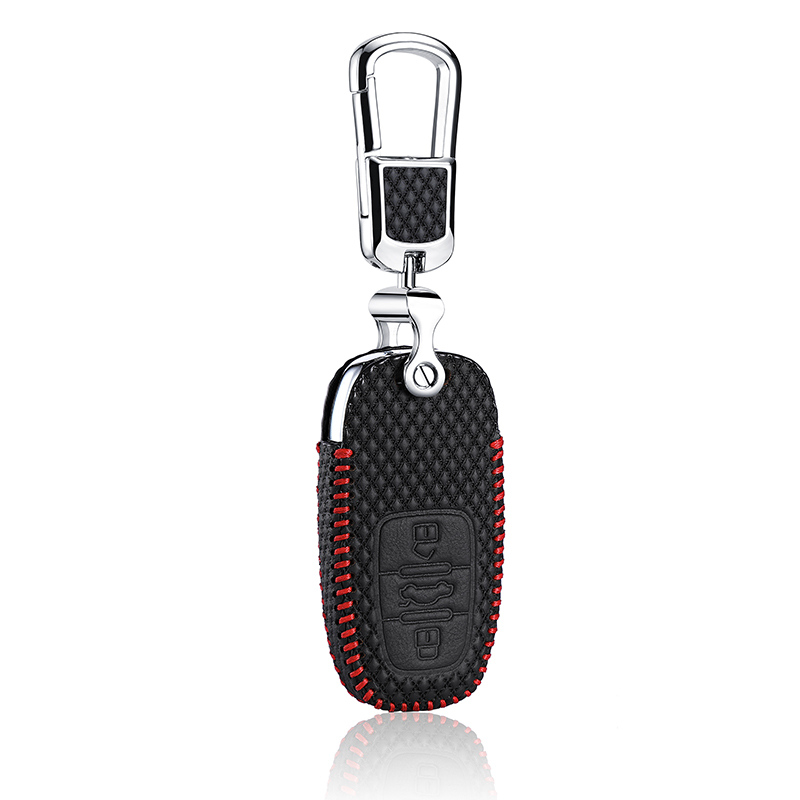 luckeasy leather key case for Audi Sline A3 A5 Q3 Q5 Q7 A6 C5 C6 A4 B6 B7 B8 TT 2017 2018 case key cover KEY3, Black
luckeasy leather key case for Audi Sline A3 A5 Q3 Q5 Q7 A6 C5 C6 A4 B6 B7 B8 TT 2017 2018 case key cover KEY3, Black