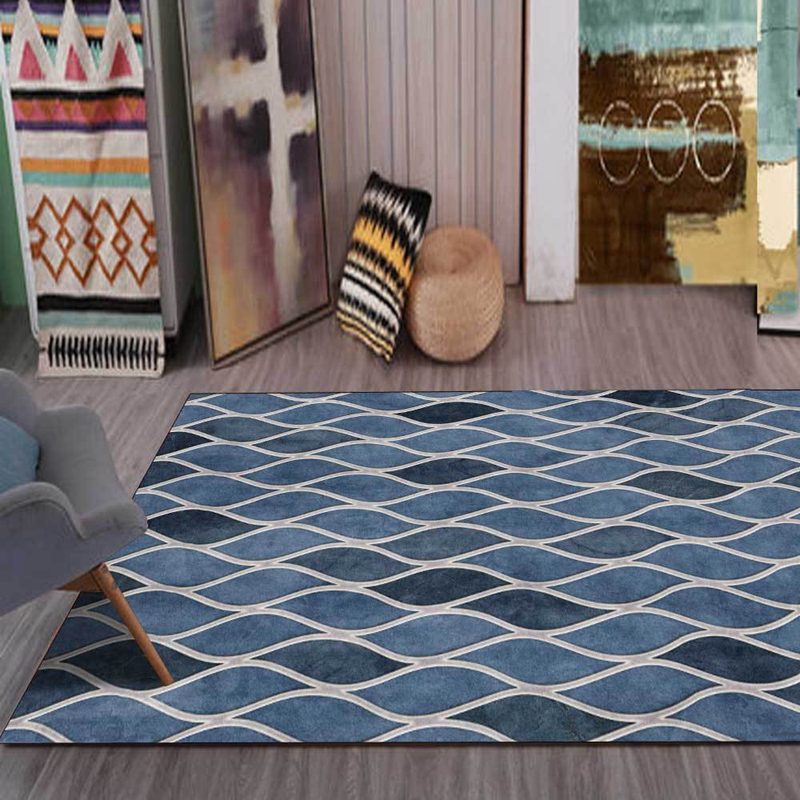 Modern Minimalist Carpets and Rugs Blue Wave Printed Living Room Sofa Chair Non-Slip Floor Mat Bedroom Kitchen Hallway Door Mat, Carpet1
Modern Minimalist Carpets and Rugs Blue Wave Printed Living Room Sofa Chair Non-Slip Floor Mat Bedroom Kitchen Hallway Door Mat, Carpet1