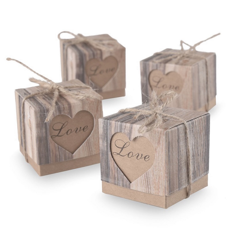 Brown Gift Candy Boxes with Rope Hearts in Love Candy Boxes Wedding Favors Gift Box Wedding Party Favor Decoration 100pcs/lot
Brown Gift Candy Boxes with Rope Hearts in Love Candy Boxes Wedding Favors Gift Box Wedding Party Favor Decoration 100pcs/lot