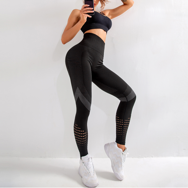 High Waist Fitness Gym Leggings Women Seamless Energy Tights Workout Running Activewear Yoga Pants Hollow Sport Trainning Wear, Black 
High Waist Fitness Gym Leggings Women Seamless Energy Tights Workout Running Activewear Yoga Pants Hollow Sport Trainning Wear, Black