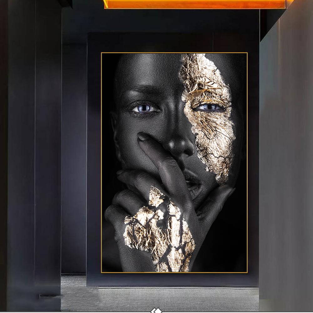 Black Girl With Silver Eyes Canvas Paintings On The Wall African Woman Wall Art Pictures for Living Room Decor (No Frame)
Black Girl With Silver Eyes Canvas Paintings On The Wall African Woman Wall Art Pictures for Living Room Decor (No Frame)