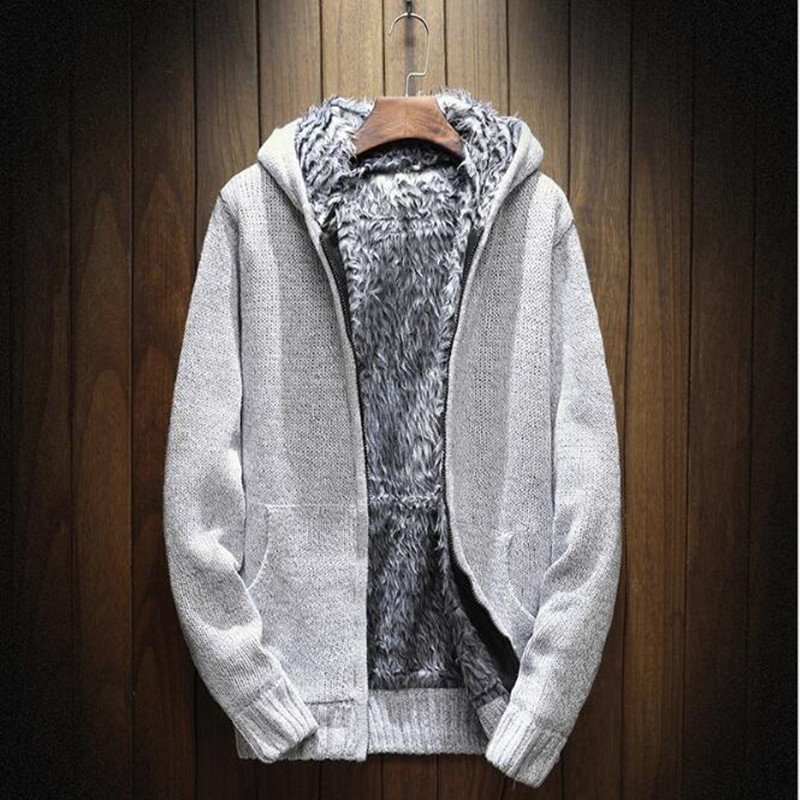 Knitted Sweater Men Zipper Baseball Stand Collar Knitwear Sweatercoat Casual Hooded Coat Casaco Masculina, Black
Knitted Sweater Men Zipper Baseball Stand Collar Knitwear Sweatercoat Casual Hooded Coat Casaco Masculina, Black