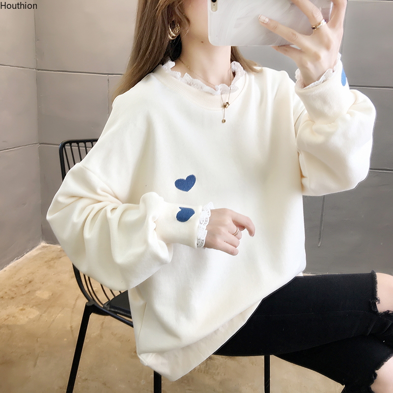 Houthion Women's Sweater The New Fashion Casual Temperament Mid-length Loose Love Print O-neck Long Sleeve Women Sweater, Black
Houthion Women's Sweater The New Fashion Casual Temperament Mid-length Loose Love Print O-neck Long Sleeve Women Sweater, Black