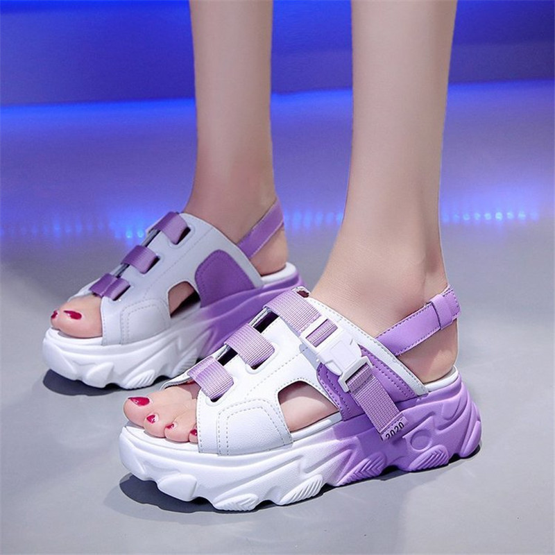 2020 Gradient Color Matching Muffin Student Fashion Sandals Thick Bottom Sandals Female Ins Tide Shoes Female Summer, Green
2020 Gradient Color Matching Muffin Student Fashion Sandals Thick Bottom Sandals Female Ins Tide Shoes Female Summer, Green