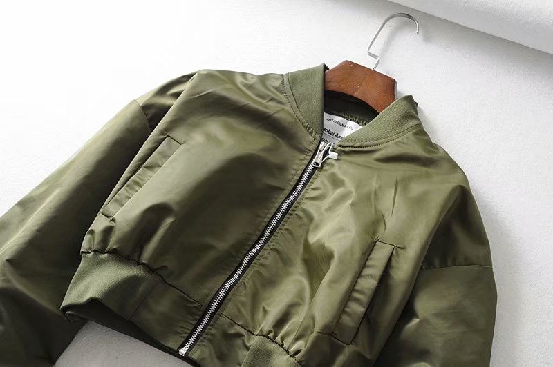 HWLZLTZHT 2020 Autumn Short Women Baseball Jackets Loose Coats Women Zipper Casual Basic Jacket Bomber Coat Female Outwear Tops CX200725