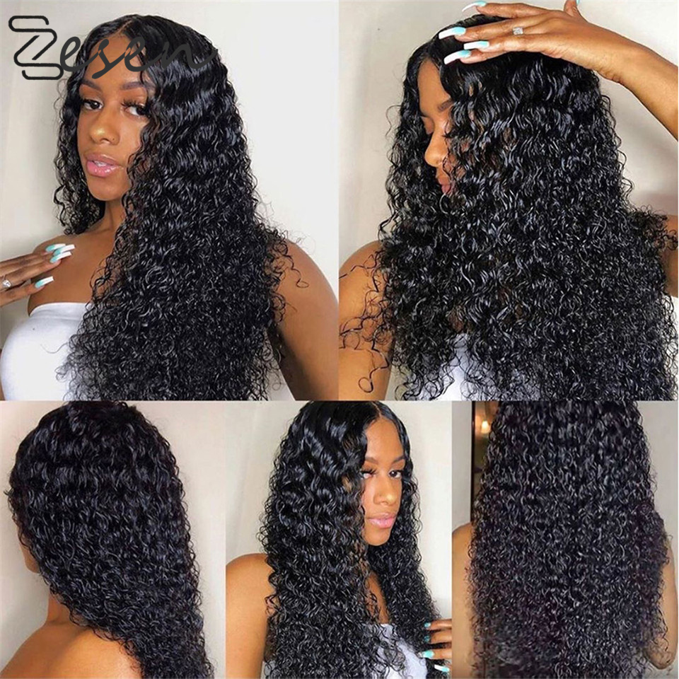 Zesen Free Shipping Black Loose Curly Synthetic Lace Front Wig Baby Hair Water Wave Heat Resistant Fiber Hair Half Hand Tied Wig
Zesen Free Shipping Black Loose Curly Synthetic Lace Front Wig Baby Hair Water Wave Heat Resistant Fiber Hair Half Hand Tied Wig