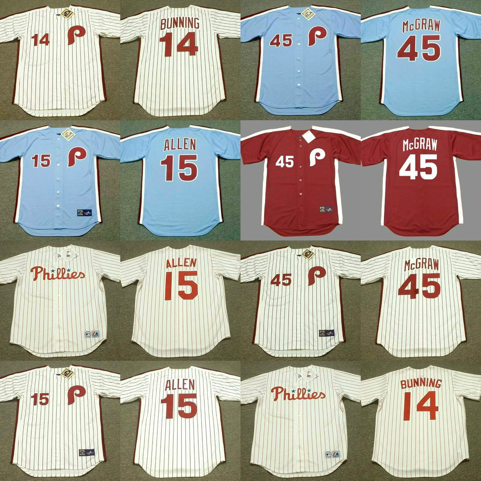 Philadelphia 14 PETE ROSE 21 BAKE McBRIDE 26 CHASE UTLEY 15 DAVE HOLLINS 17 SCOTT ROLEN 22 PETE INCAVIGLIA 38 CURT SCHILLING jersey, 1980 white
Philadelphia 14 PETE ROSE 21 BAKE McBRIDE 26 CHASE UTLEY 15 DAVE HOLLINS 17 SCOTT ROLEN 22 PETE INCAVIGLIA 38 CURT SCHILLING jersey, 1980 white