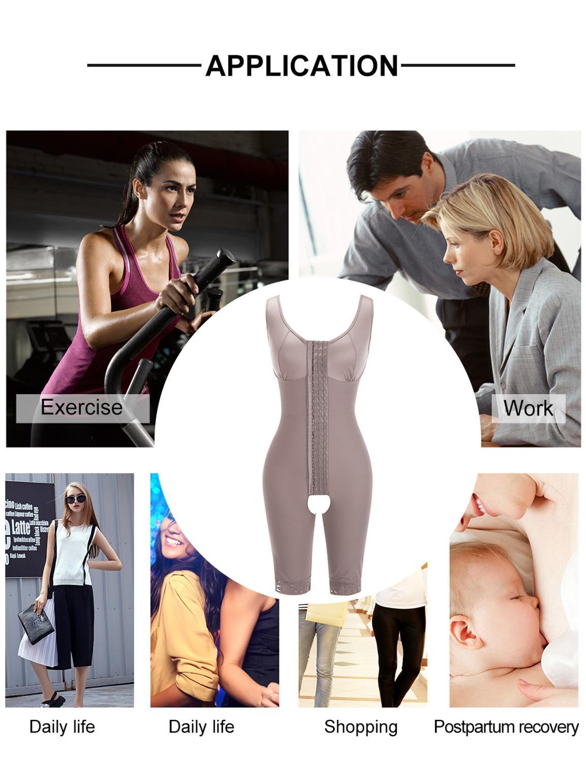 WAIST SECRET Women Full Body Shaper Compression Waist Cincher Underbust Bodysuit Slim Waist Trainer Corset Seamless Shapewear CX200715
