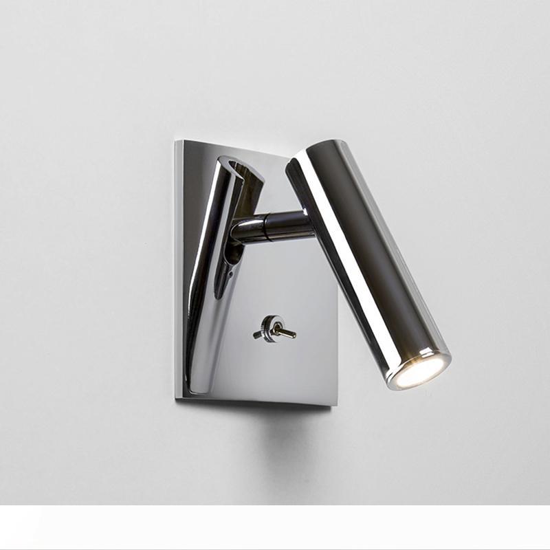 Topoch Modern Wall Sconce with Switch ON OFF 3W LED Semi-Recessed Reading Chrome Black Head Swivels 90deg. Right Left Forward
Topoch Modern Wall Sconce with Switch ON OFF 3W LED Semi-Recessed Reading Chrome Black Head Swivels 90deg. Right Left Forward