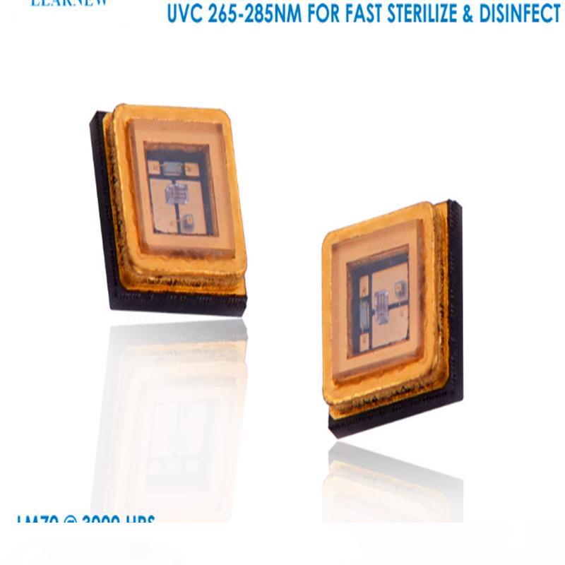 Uvc light source Long life 3535 package 265nm 275nm 285nm sterilize disinfect 10-15mw 1w uvc smd led diode for air and water sterilization
Uvc light source Long life 3535 package 265nm 275nm 285nm sterilize disinfect 10-15mw 1w uvc smd led diode for air and water sterilization