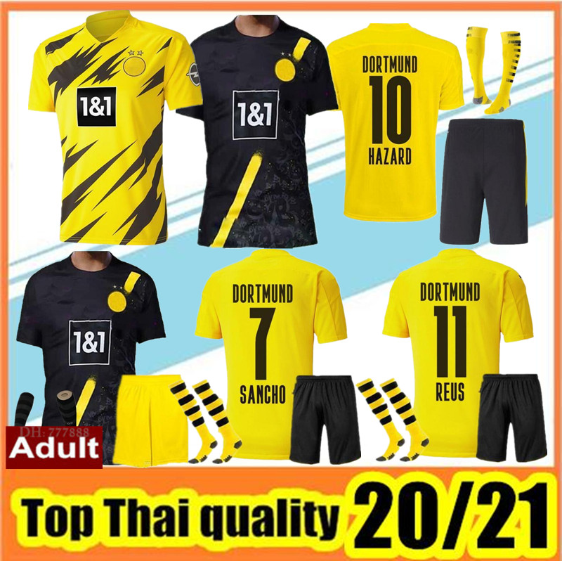 2020 2021Top Quality Borussia soccer jerseys kit 20 21 HAZARD REUS HAALAND SANCHO Jersey football shirt MEN Uniforms kit, Home
2020 2021Top Quality Borussia soccer jerseys kit 20 21 HAZARD REUS HAALAND SANCHO Jersey football shirt MEN Uniforms kit, Home