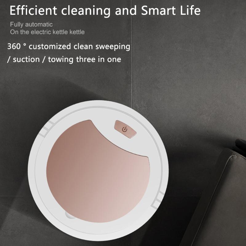 Mopping Floor Sweeping Robot 360 Degree Rotation Electric Vacuum Cleaner Ultra Thin Household USB Charging Automatic Intelligent