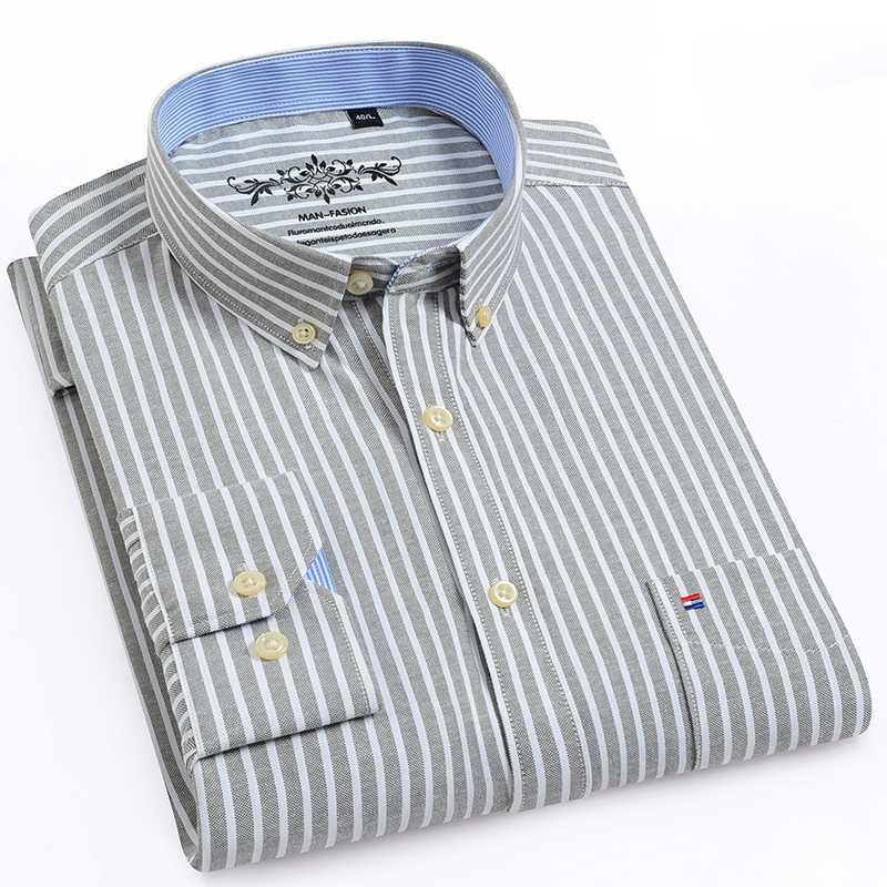 Long Sleeve Shirts for Men Casual Regular Fit Oxford Fabric Striped Shirts Male Checkered Easy Care, 100676
Long Sleeve Shirts for Men Casual Regular Fit Oxford Fabric Striped Shirts Male Checkered Easy Care, 100676