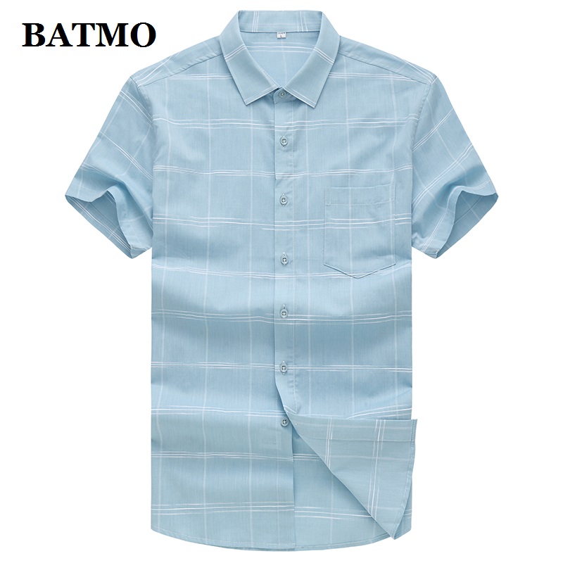 BATMO 2020 new summer high quality 100% cotton shirts men,men's casual shirt,plus-size -XXXL CY80053, Pink
BATMO 2020 new summer high quality 100% cotton shirts men,men's casual shirt,plus-size -XXXL CY80053, Pink