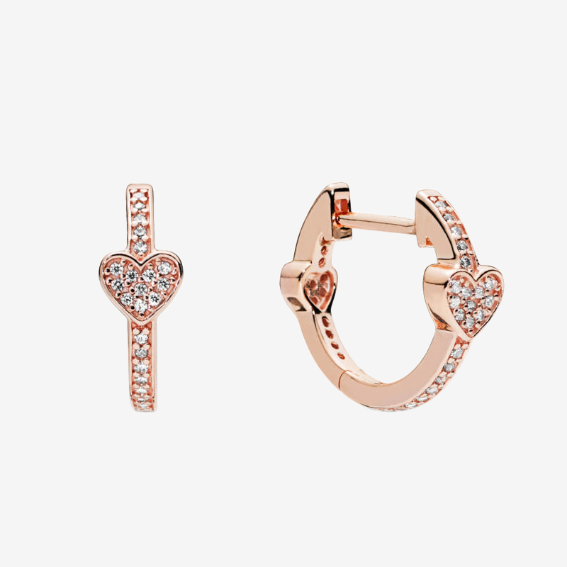 Rose gold plated Love heart Hoops Earring Women Wedding Gift for Pandora 925 Silver Pave Heart Hoop Earrings with Original box set
Rose gold plated Love heart Hoops Earring Women Wedding Gift for Pandora 925 Silver Pave Heart Hoop Earrings with Original box set
