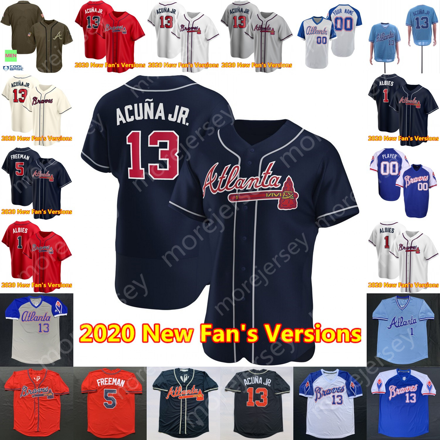 2020 Atlanta Jersey Austin Riley Luke Jackson Dale Murphy David Justice Deion Sanders John Smoltz Greg 31 Maddux Hank Aaron Albies Acuna Jr., 2020 new fan's versions grey
2020 Atlanta Jersey Austin Riley Luke Jackson Dale Murphy David Justice Deion Sanders John Smoltz Greg 31 Maddux Hank Aaron Albies Acuna Jr., 2020 new fan's versions grey