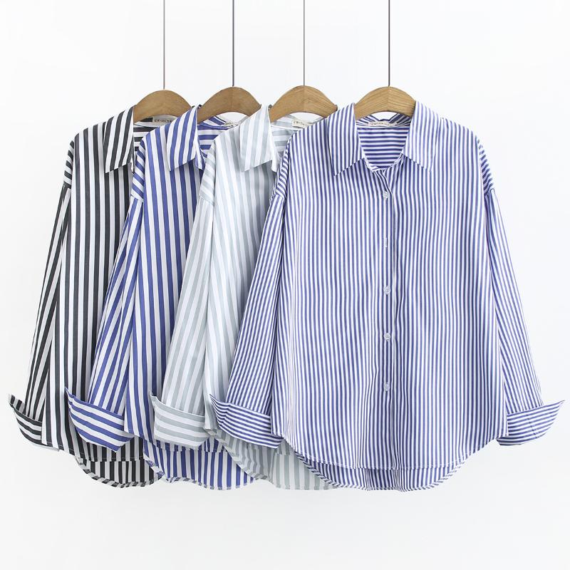 2020 Oversized Plus Size Causal Women Shirt Women Spring Summer striped Shirt, Black
2020 Oversized Plus Size Causal Women Shirt Women Spring Summer striped Shirt, Black