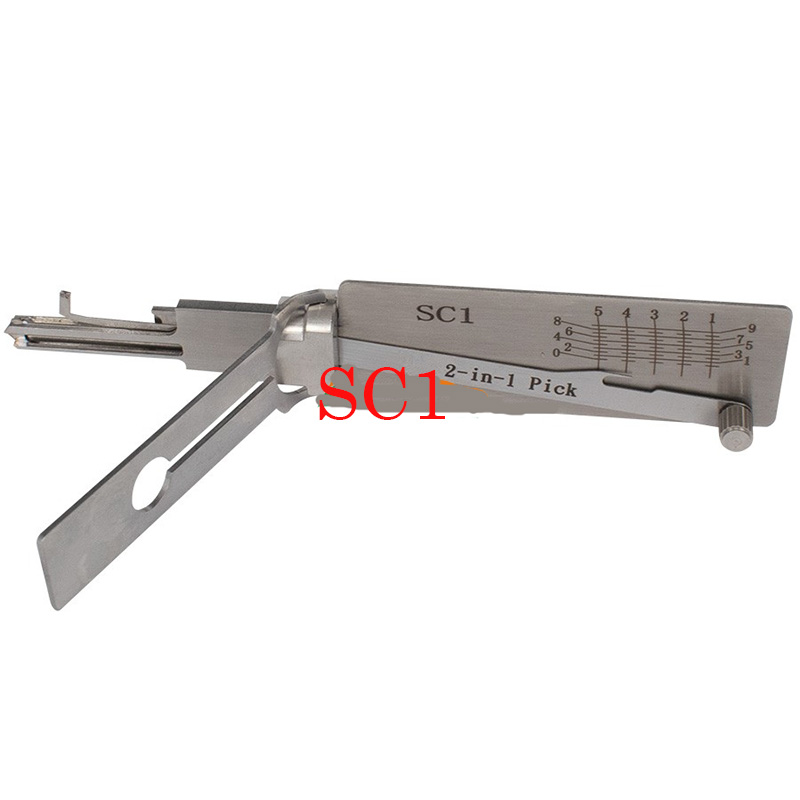 New Arrival Ganzua Same As LISHI SC1 2 in 1 Lock Pick for Open Lock Door House Key Opener Lockpick Set Locksmith Tools
New Arrival Ganzua Same As LISHI SC1 2 in 1 Lock Pick for Open Lock Door House Key Opener Lockpick Set Locksmith Tools