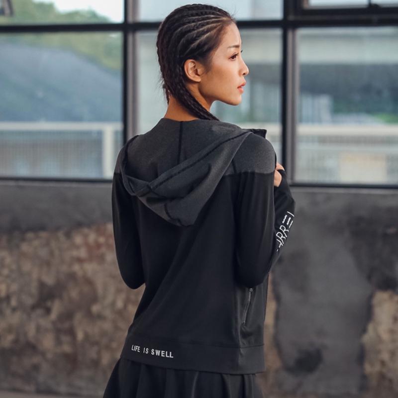 Hooded Thumb Hole Yoga Jacket Women Running Jacket Zipper Fitness Clothing Top Sport Gym Sportswear Sweatshirt, Grey
Hooded Thumb Hole Yoga Jacket Women Running Jacket Zipper Fitness Clothing Top Sport Gym Sportswear Sweatshirt, Grey