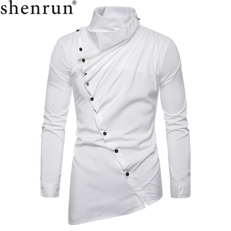 Shenrun Men Shirts Long Sleeve Banquet Stage Costumes Slant Placket Pile Collar Dress Shirt Nightclub Singer Host Dancer Ball, Black
Shenrun Men Shirts Long Sleeve Banquet Stage Costumes Slant Placket Pile Collar Dress Shirt Nightclub Singer Host Dancer Ball, Black