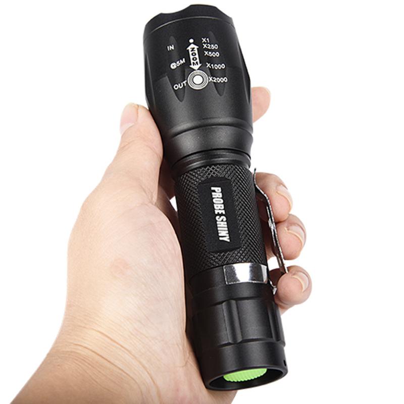 

Super Bright XM-L2 U3 T6 Q5 Powerful Adjustable Focus Torch Zoomable Tactical LED Portable Torch light Lanternas