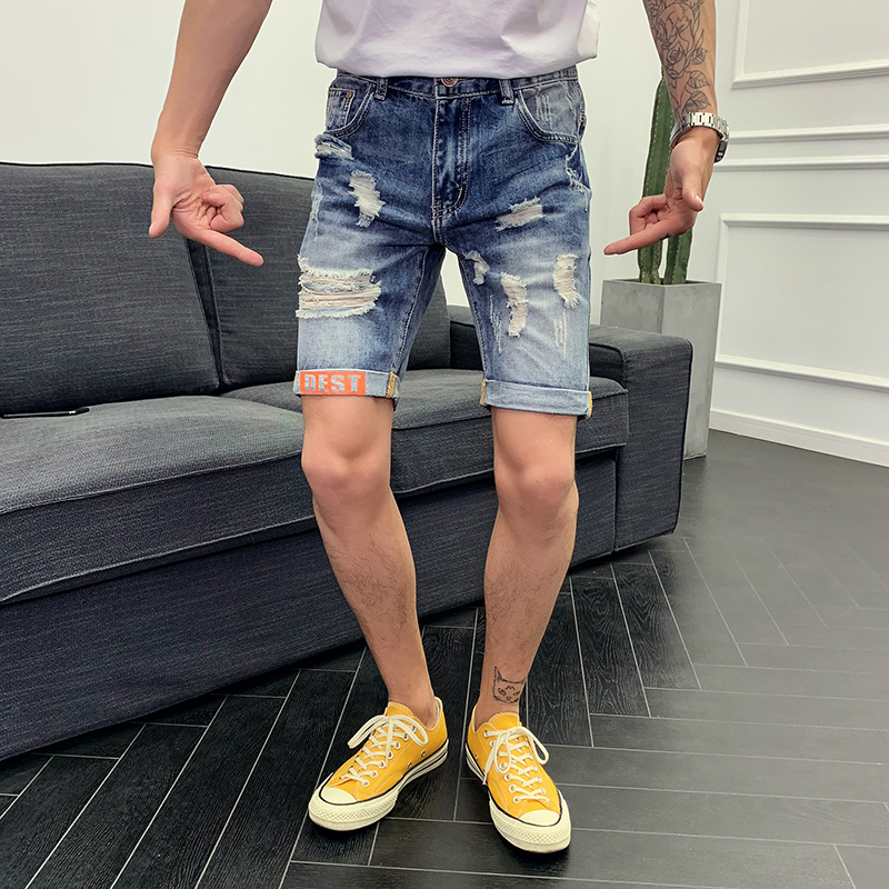 2020 Summer New Shorts Men's Slim High-quality Large Size Denim Shorts Men's Stretch Hard Knee-length Denim, 609-blue
2020 Summer New Shorts Men's Slim High-quality Large Size Denim Shorts Men's Stretch Hard Knee-length Denim, 609-blue