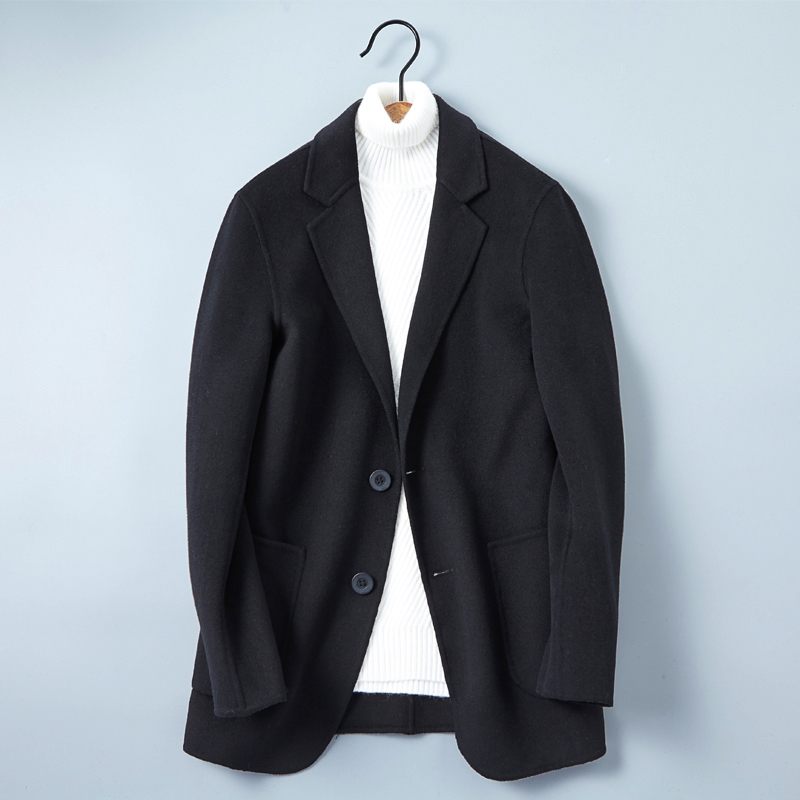 Wool Coat Men Casual Black Jacket Woolen Coat Double-sided Mens Coats and Jackets Chaqueta Hombre QT-161705 KJ4302
Wool Coat Men Casual Black Jacket Woolen Coat Double-sided Mens Coats and Jackets Chaqueta Hombre QT-161705 KJ4302