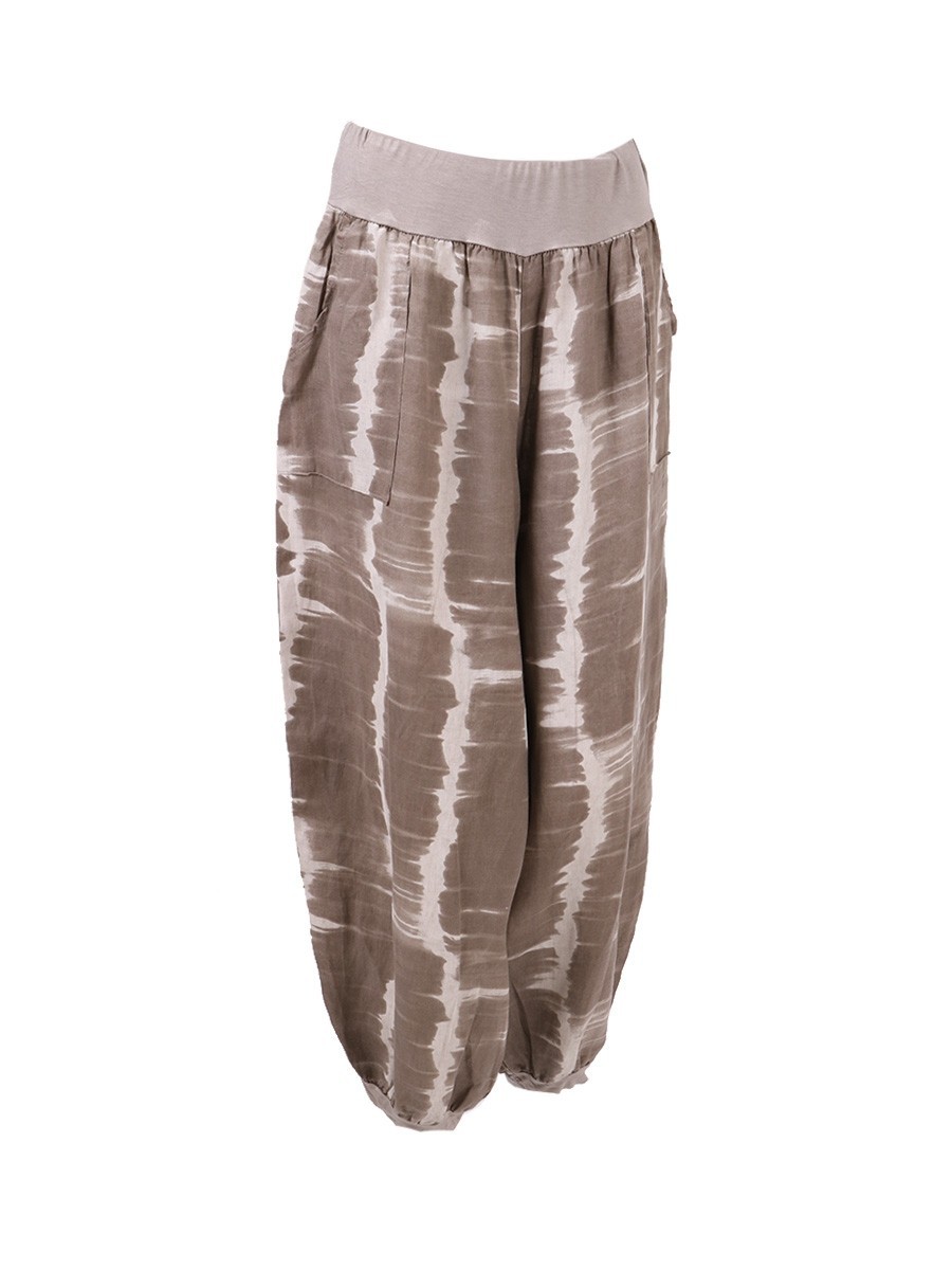 pants Spot 2021 European spring and summer fashion Harlan pocket tie-dye printing loose casual wide-leg pants support mixed batch