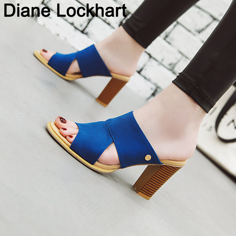 new summer High Heels flock Slippers Outdoor Open Toe sandals casual Chunky Heel Shoes High Quality Size 34-43 zapatos mujer, Pink
new summer High Heels flock Slippers Outdoor Open Toe sandals casual Chunky Heel Shoes High Quality Size 34-43 zapatos mujer, Pink