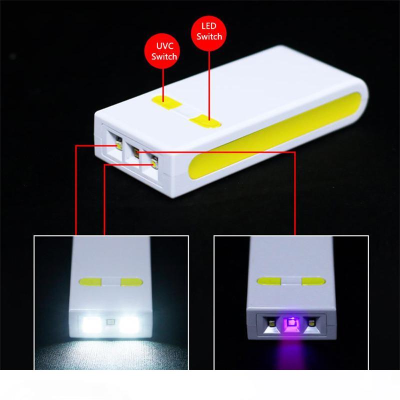 2 in 1 Mini LED Flashlight Portable Ultraviolet UV Sterilization Lamp UVC Disinfect Light Germicidal Rod for Personal Protect
2 in 1 Mini LED Flashlight Portable Ultraviolet UV Sterilization Lamp UVC Disinfect Light Germicidal Rod for Personal Protect