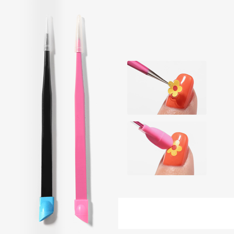 1pc 2 heads Straight Nail Tweezers Silicone Pressing Head for 3D Sticker Rhinestones Water Sticker Picker Metal Nails Tools
1pc 2 heads Straight Nail Tweezers Silicone Pressing Head for 3D Sticker Rhinestones Water Sticker Picker Metal Nails Tools