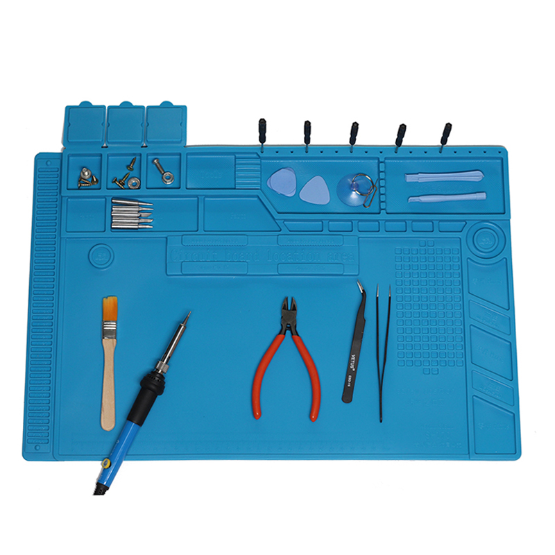 S-170 S-160 S-150 S-140 Heat Insulation Silicone Soldering Pad Mat Desk Maintenance Platform For Repair Station With Magnetic
S-170 S-160 S-150 S-140 Heat Insulation Silicone Soldering Pad Mat Desk Maintenance Platform For Repair Station With Magnetic