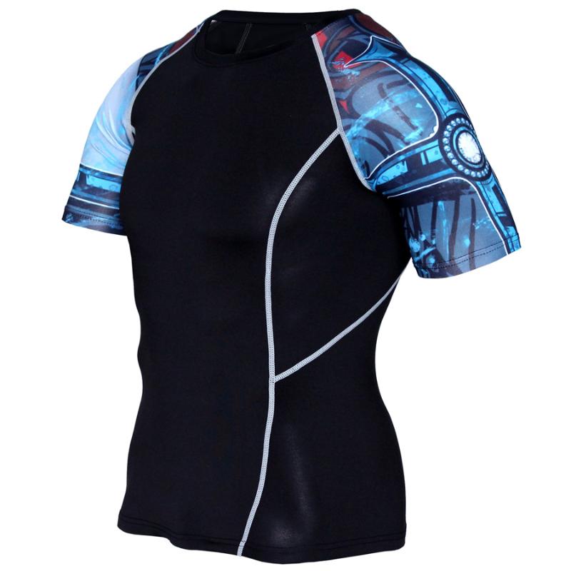 Running Short sleeve shirt quick dry fitness tight football shirt compression sport men gym t rashgard, Gray
Running Short sleeve shirt quick dry fitness tight football shirt compression sport men gym t rashgard, Gray