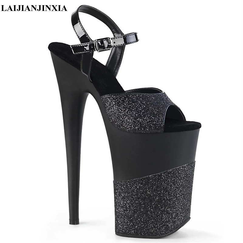 LAIJIANJINXIA New Summer 23CM high heels Sandals Fashion model shoes strap buckle sexy stage show banquet nightclub sandals, Black
LAIJIANJINXIA New Summer 23CM high heels Sandals Fashion model shoes strap buckle sexy stage show banquet nightclub sandals, Black