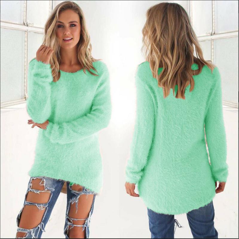Women Casual Solid Color Long Sleeve Jumper Sweaters Blouse Fashion Winter Sweater Varieties Of Color Can Be Chosen Warm Sweater, Hot
Women Casual Solid Color Long Sleeve Jumper Sweaters Blouse Fashion Winter Sweater Varieties Of Color Can Be Chosen Warm Sweater, Hot