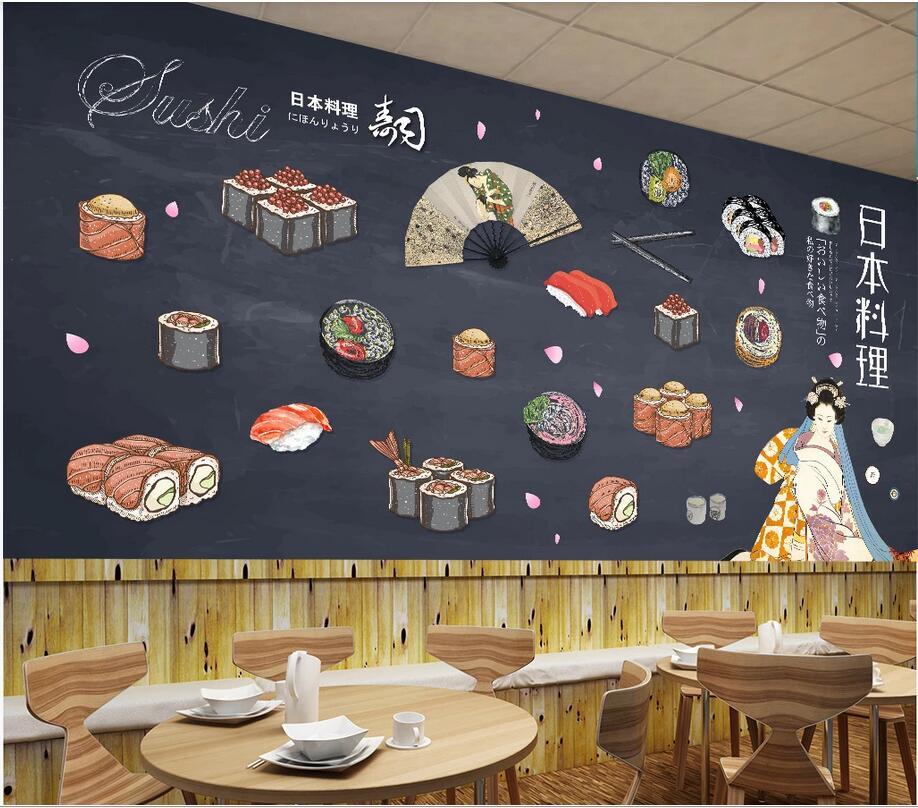 3d wallpaper custom photo mural Japanese food sushi restaurant hand painted background wall Mural on the wall home decor wall art pictures, Non-woven fabric
3d wallpaper custom photo mural Japanese food sushi restaurant hand painted background wall Mural on the wall home decor wall art pictures, Non-woven fabric