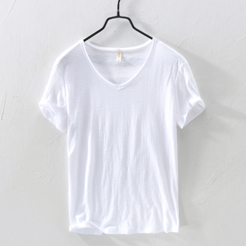 2020 Summer New 100% Cotton T-shirt Men V-neck Solid Color Casual T Shirt Basic Tees Plus Size Short Sleeve Tops Y2449, Drak gray
2020 Summer New 100% Cotton T-shirt Men V-neck Solid Color Casual T Shirt Basic Tees Plus Size Short Sleeve Tops Y2449, Drak gray