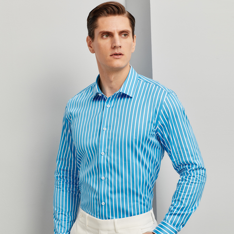 Non-iron 100% Cotton Fashion Color Striped Shirts For Men Long Sleeve Standard-fit Youthful Vitality High-quality Casual Shirt, M-30
Non-iron 100% Cotton Fashion Color Striped Shirts For Men Long Sleeve Standard-fit Youthful Vitality High-quality Casual Shirt, M-30
