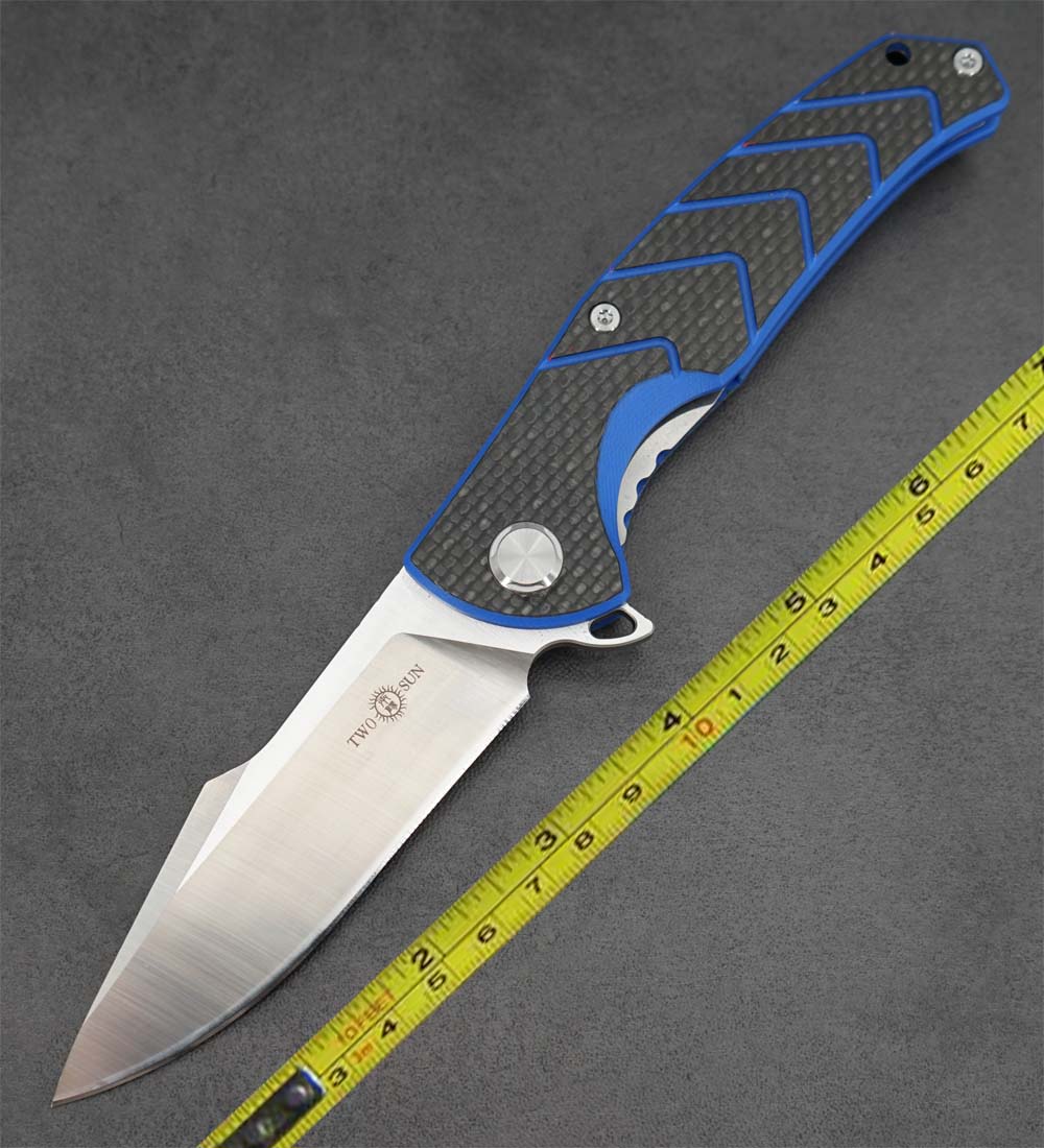 New Twosun Survival Camping G10 Ball Bearing Fast Open Folding Knife TS201
New Twosun Survival Camping G10 Ball Bearing Fast Open Folding Knife TS201