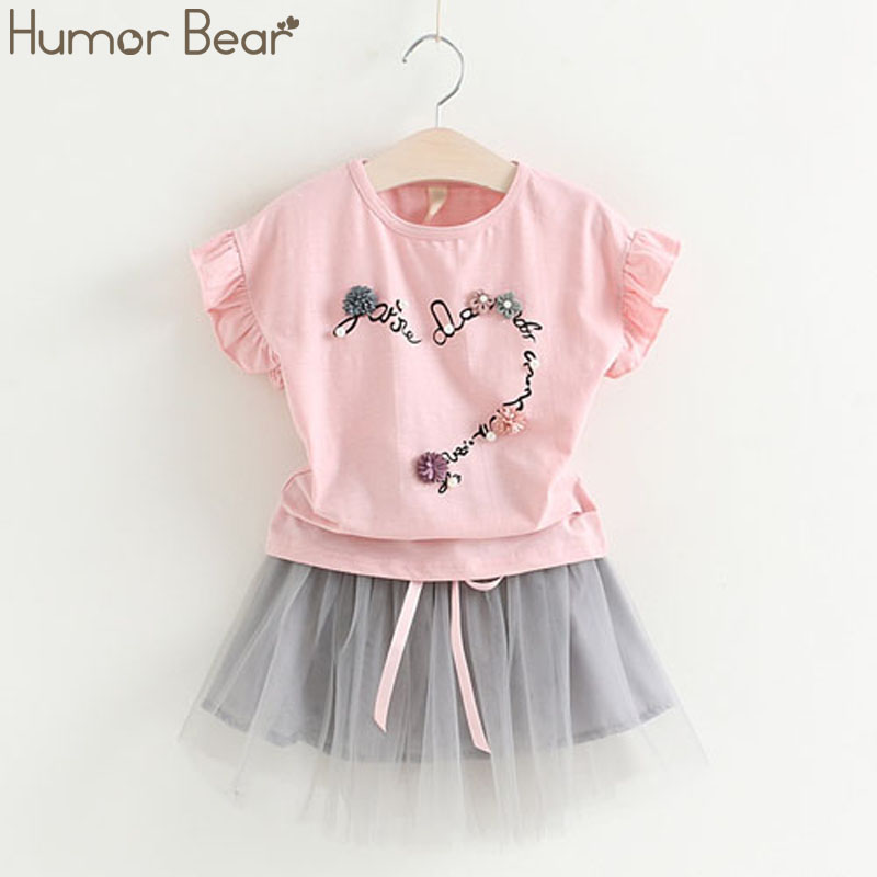 Humor Bear Summer Girls Clothing Set T Shirt + Dress 2pcs Children Clothes Suits Fashion Clothes Children Clothing, Pink
Humor Bear Summer Girls Clothing Set T Shirt + Dress 2pcs Children Clothes Suits Fashion Clothes Children Clothing, Pink