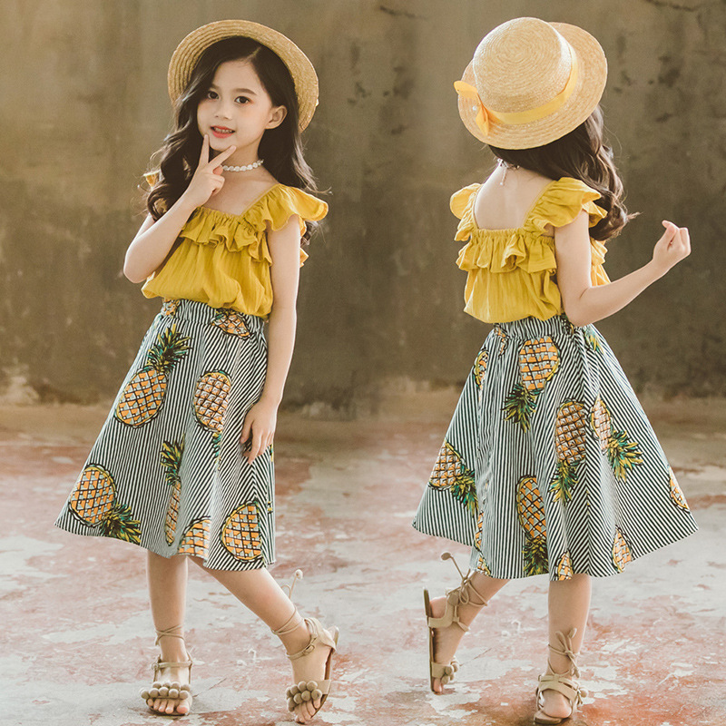 Children Clothes Girls Summer Clothes 2020 Girls Outfits Fashion Top+Skirt 2PCS Suit Teenage Clothing Kids, White
Children Clothes Girls Summer Clothes 2020 Girls Outfits Fashion Top+Skirt 2PCS Suit Teenage Clothing Kids, White