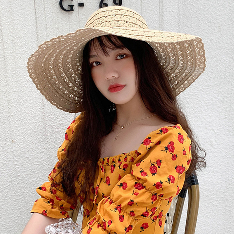 Brand Design Lace Straw Hat for Women Wide Brim Summer Sun Hat Packable Outdoor Beach Boater Hats Panama Women Luxury Cap MZ012
Brand Design Lace Straw Hat for Women Wide Brim Summer Sun Hat Packable Outdoor Beach Boater Hats Panama Women Luxury Cap MZ012
