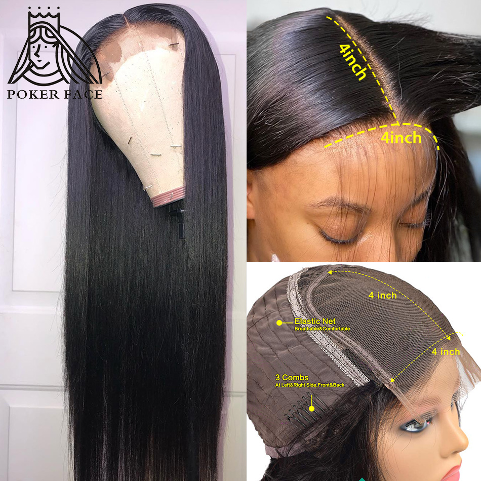 28 30 Inch Straight 13X4 Lace Front Human Hair Wigs Brazilian 4X4 Lace Closure Wig cheap human hair wigs with free shipping, Black
28 30 Inch Straight 13X4 Lace Front Human Hair Wigs Brazilian 4X4 Lace Closure Wig cheap human hair wigs with free shipping, Black