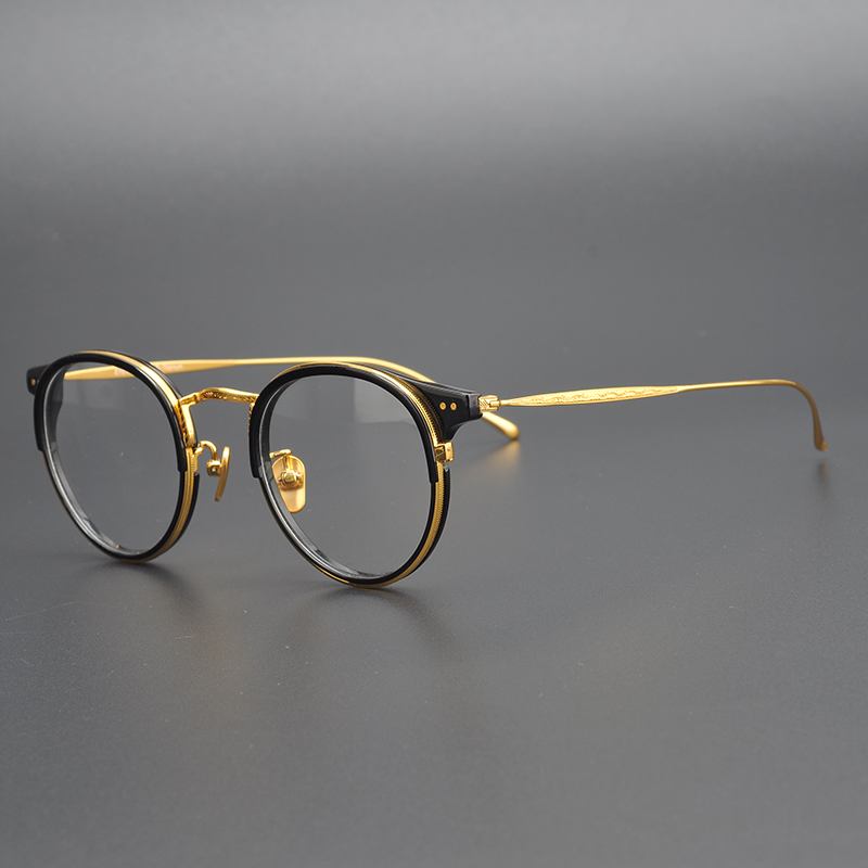 Catear gold wire edge titanium frame Japanese retro small face literary ultra light frame men and women models can be equipped with myopi
Catear gold wire edge titanium frame Japanese retro small face literary ultra light frame men and women models can be equipped with myopi