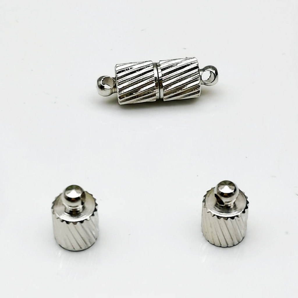 50PCS Magnetic Clasp Hooks Jewelry Clasps End Caps Necklace Bracelets Clasp Connectors for ewelry Necklace Bracelets Hand Made Connected