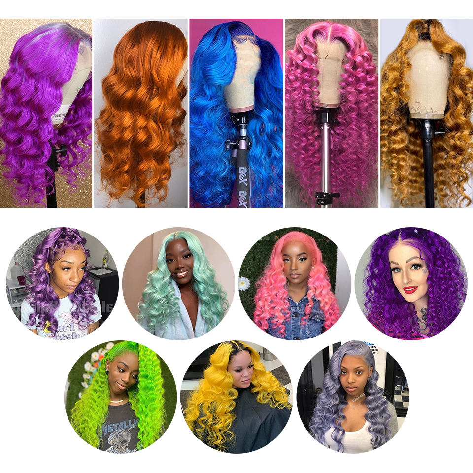 ishow t1b 4 30 loose deep full lace human hair wigs omber colored 131 human hair lace front wigs preplucked 360 lace wig